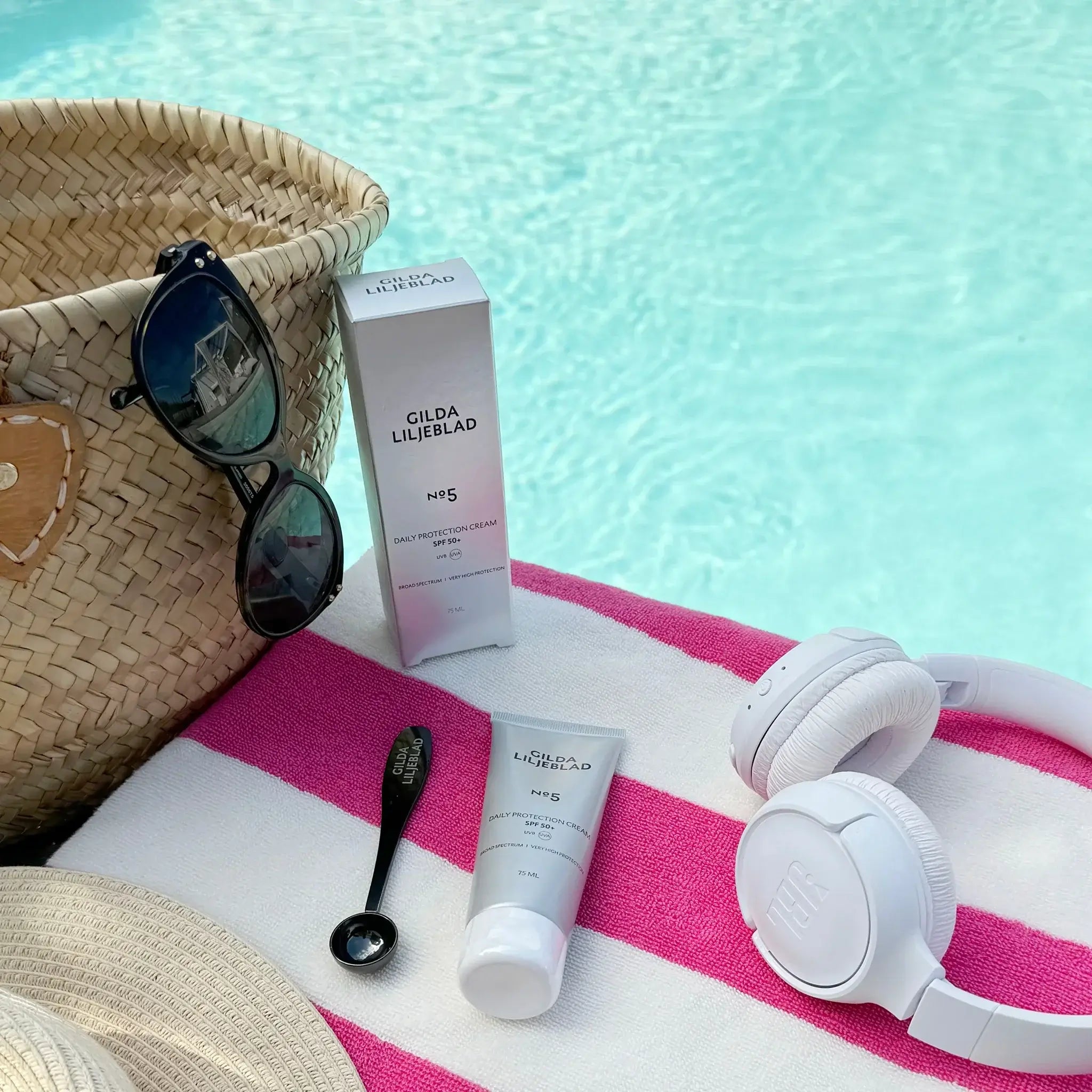 Denní ochranný krém SPF 50+ u vody na dovolené