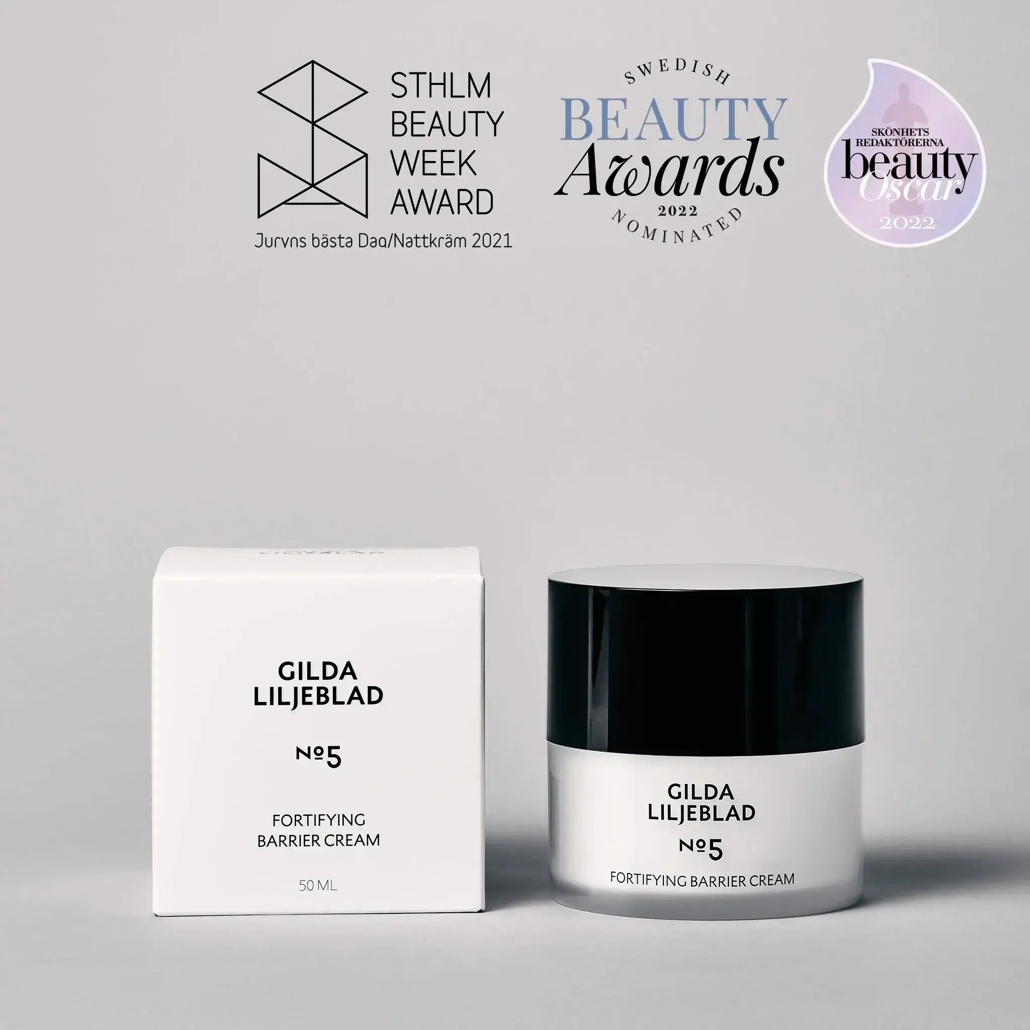 Gilda Liljeblad No5 cram pro posílení kožní bariéry, beauty ocenění.